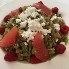 Gluten-free grapefruit salad from The Belvedere at The Peninsula Beverly Hills